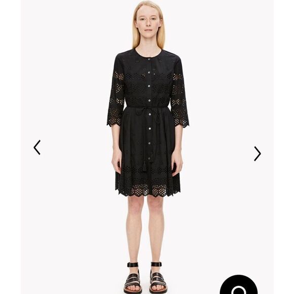 Theory structures eyelet shirt dress size 0 - Picture 1 of 5